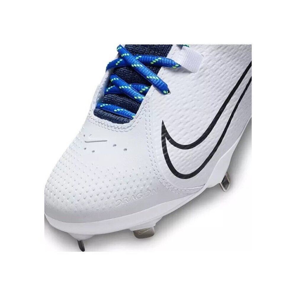 Nike Hyperdiamond 4 Pro Cleats Women’ 8 White Blue Metal Fastpitch Softball NWT - Picture 3 of 10